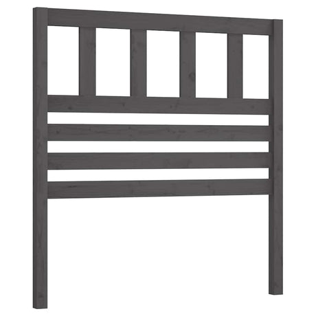 Vidaxl hoofdbord 96x4x100 cm massief grenenhout grijs