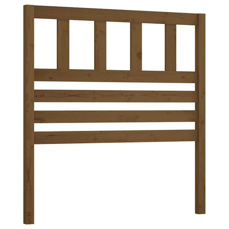 Vidaxl hoofdbord 106x4x100 cm massief grenenhout honingbruin