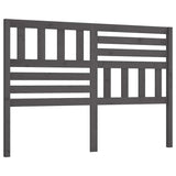 Vidaxl hoofdbord 126x4x100 cm massief grenenhout grijs