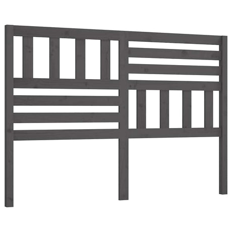 Vidaxl hoofdbord 166x4x100 cm massief grenenhout grijs