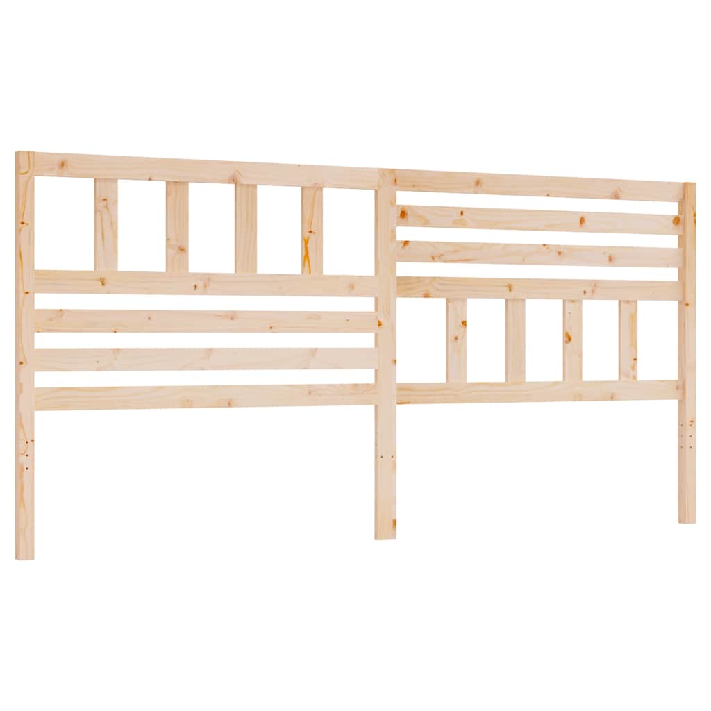 Vidaxl hoofdbord 206x4x100 cm massief grenenhout