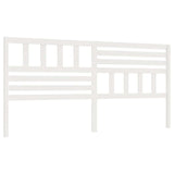 Vidaxl hoofdbord 206x4x100 cm massief grenenhout wit