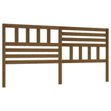 Vidaxl hoofdbord 206x4x100 cm massief grenenhout honingbruin