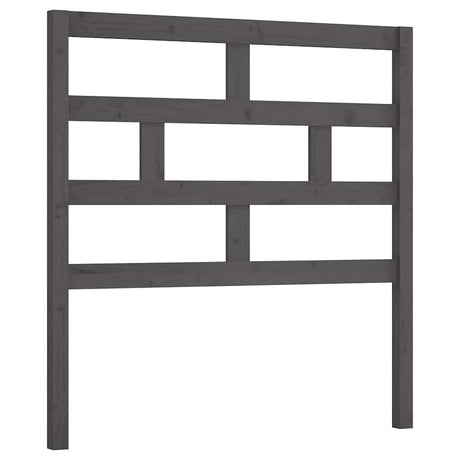 Vidaxl hoofdbord 96x4x100 cm massief grenenhout grijs