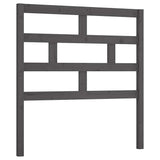 Vidaxl hoofdbord 106x4x100 cm massief grenenhout grijs