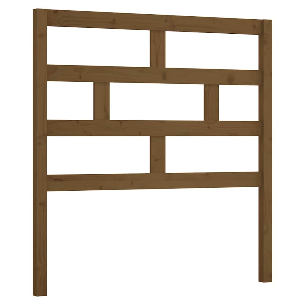 Vidaxl hoofdbord 106x4x100 cm massief grenenhout honingbruin