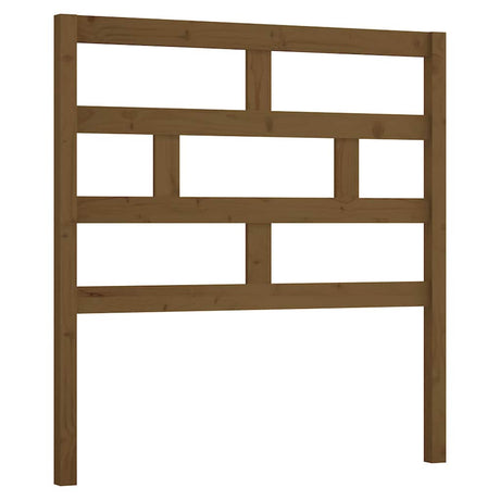 Vidaxl hoofdbord 106x4x100 cm massief grenenhout honingbruin