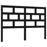 Vidaxl hoofdbord 146x4x100 cm massief grenenhout zwart