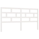 Vidaxl hoofdbord 186x4x100 cm massief grenenhout wit