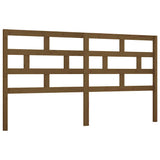 Vidaxl hoofdbord 206x4x100 cm massief grenenhout honingbruin