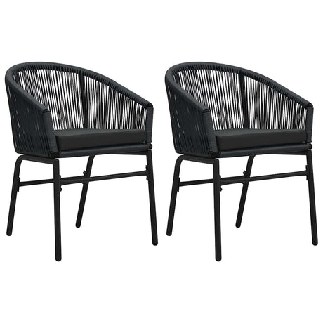 Vidaxl 3-delige tuinset zwart