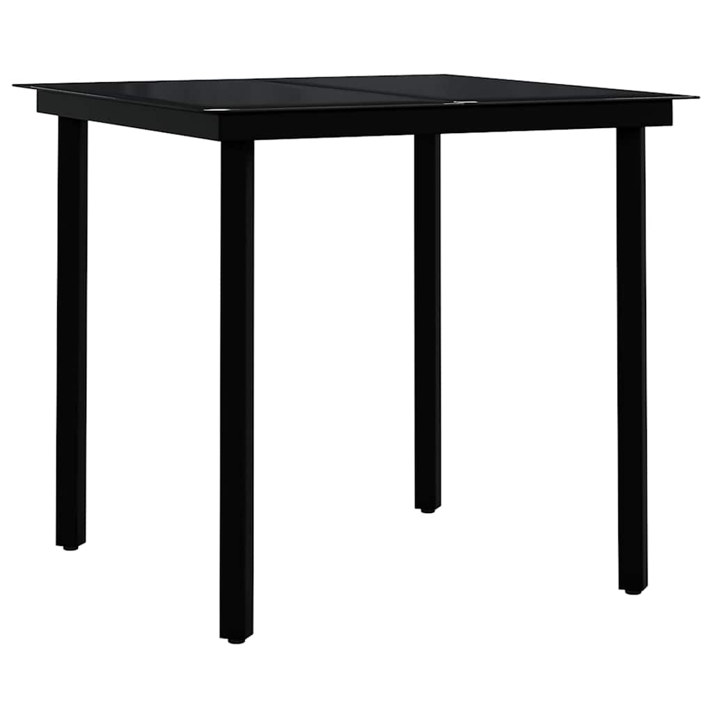 Vidaxl 3-delige tuinset grijs en zwart
