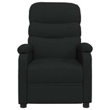 Vidaxl fauteuil verstelbaar stof zwart