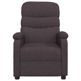 Vidaxl fauteuil verstelbaar stof donkerbruin