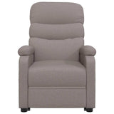 Vidaxl fauteuil verstelbaar stof taupe