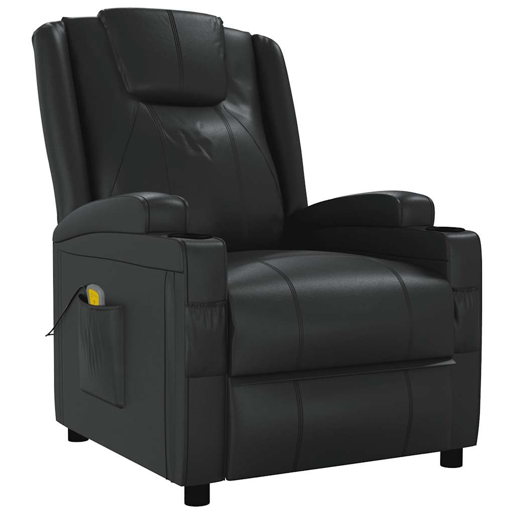 Vidaxl massagestoel kunstleer zwart