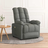 Vidaxl massagestoel stof donkergrijs