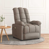 Vidaxl massagestoel stof taupe
