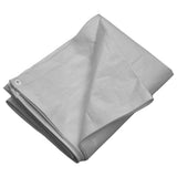 Vidaxl dekzeil 260 g m² 3x3 m hdpe grijs