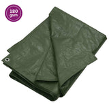 Vidaxl dekzeil 180 g m² 8x10 m hdpe groen