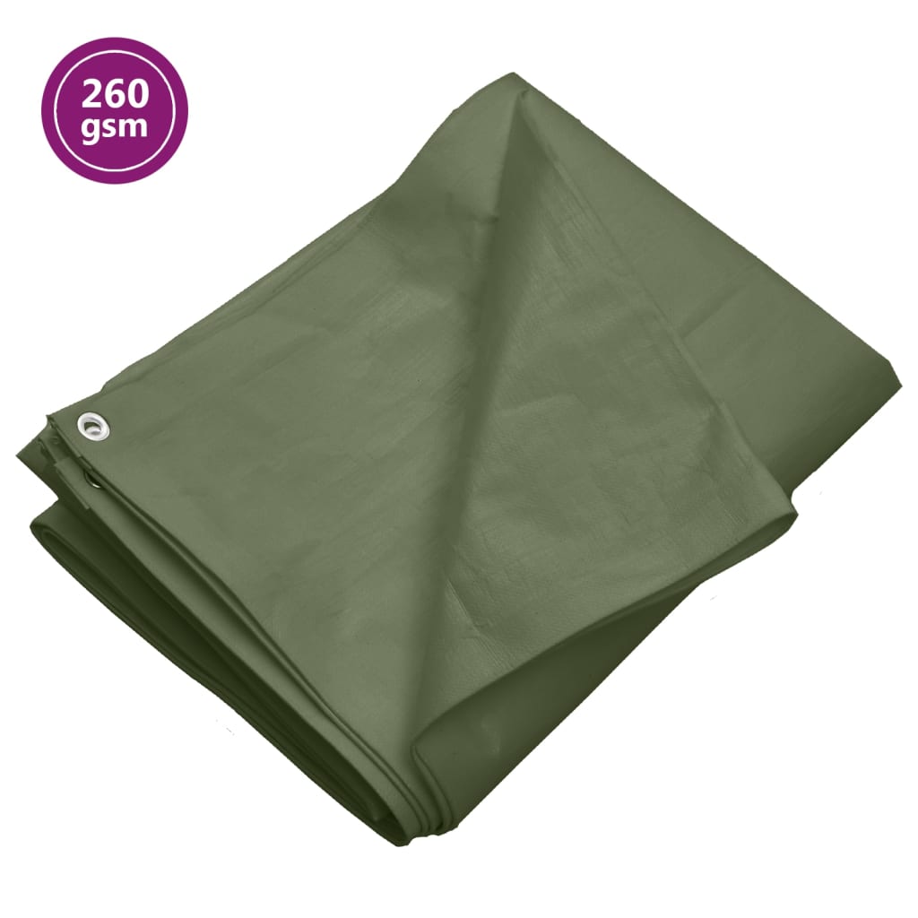 Vidaxl Dispositive Sail 260 g m² 3x4 M HDPE Green