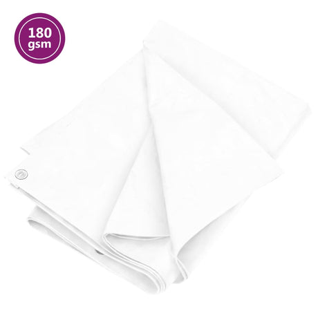 Vidaxl dekzeil 180 g m² 8x12 m hdpe wit