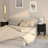 Vidaxl nachtkastjes 2 st 40x35x61,5 cm massief grenenhout zwart