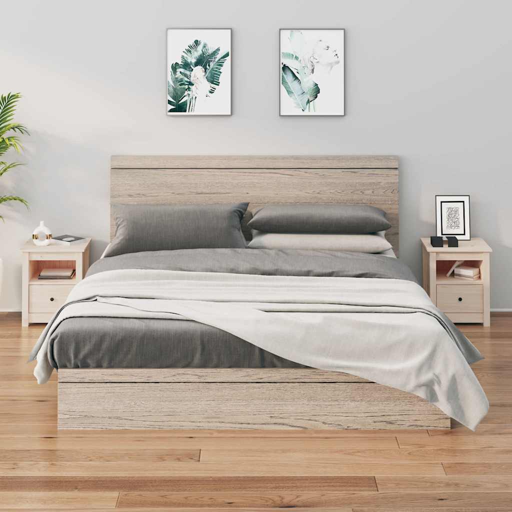 Vidaxl nachtkastjes 2 st 40x35x49 cm massief grenenhout