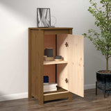 Vidaxl dressoir 39x35x80 cm massief grenenhout honingbruin
