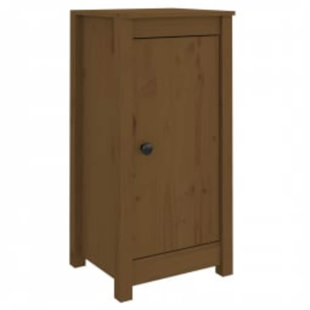 Vidaxl dressoirs 2 st 39x35x80 cm massief grenenhout honingbruin