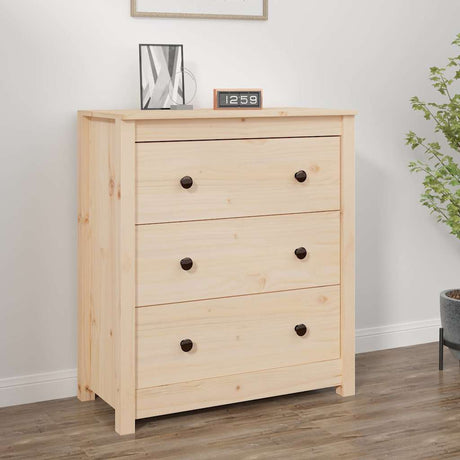 Vidaxl dressoir 70x35x80 cm massief grenenhout