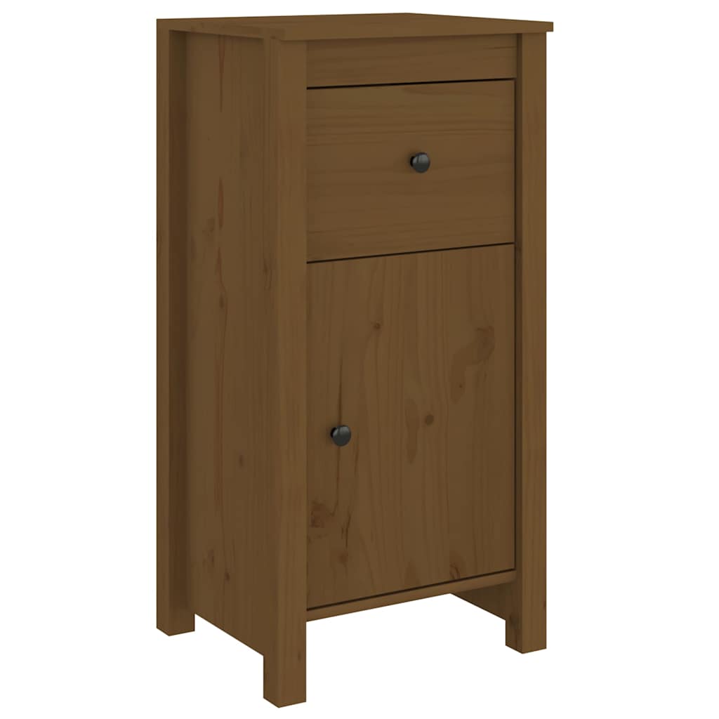 Vidaxl dressoir 40x35x80 cm massief grenenhout honingbruin