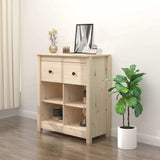 Vidaxl dressoir 70x35x80 cm massief grenenhout