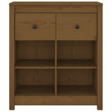 Vidaxl dressoir 70x35x80 cm massief grenenhout honingbruin