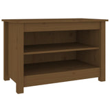 Vidaxl Shoe cabinet 70x38x45.5 cm Solid pine Honey brown