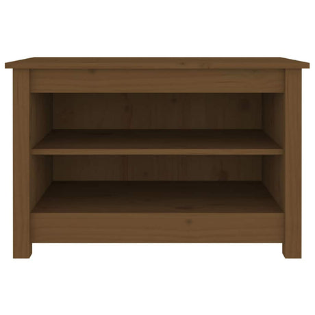 Vidaxl schoenenkast 70x38x45,5 cm massief grenenhout honingbruin