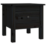 Vidaxl bijzettafel 40x40x39 cm massief grenenhout zwart
