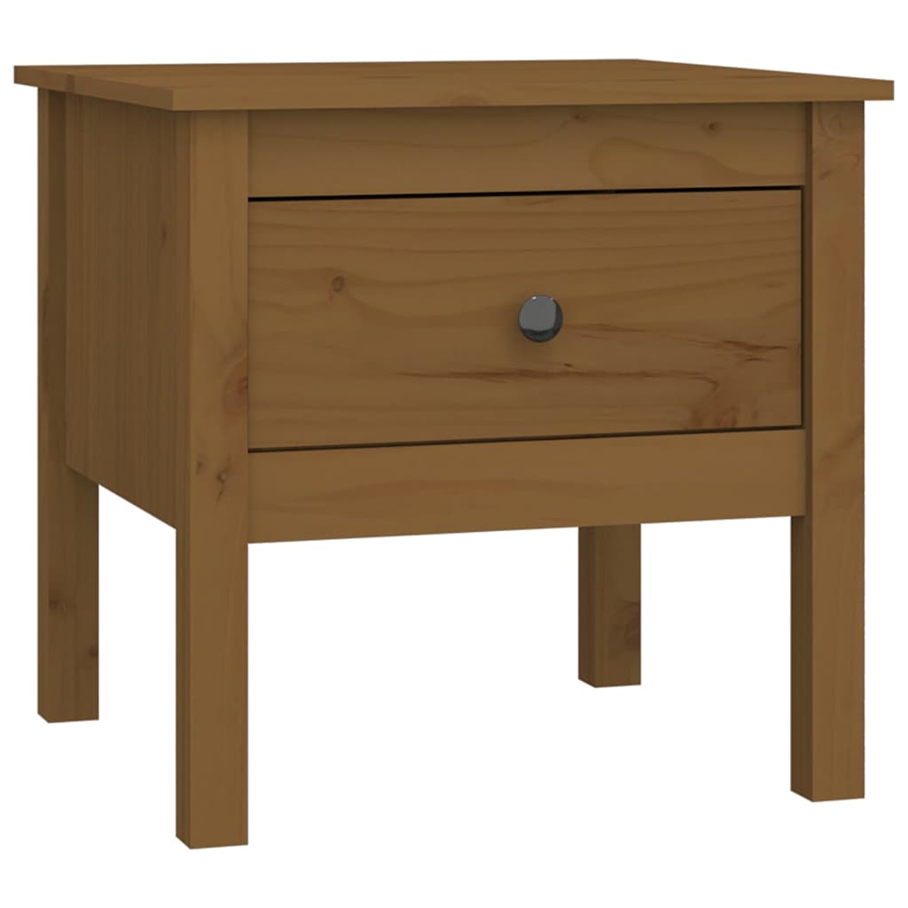 Vidaxl bijzettafels 2 st 50x50x49 cm massief grenenhout honingbruin