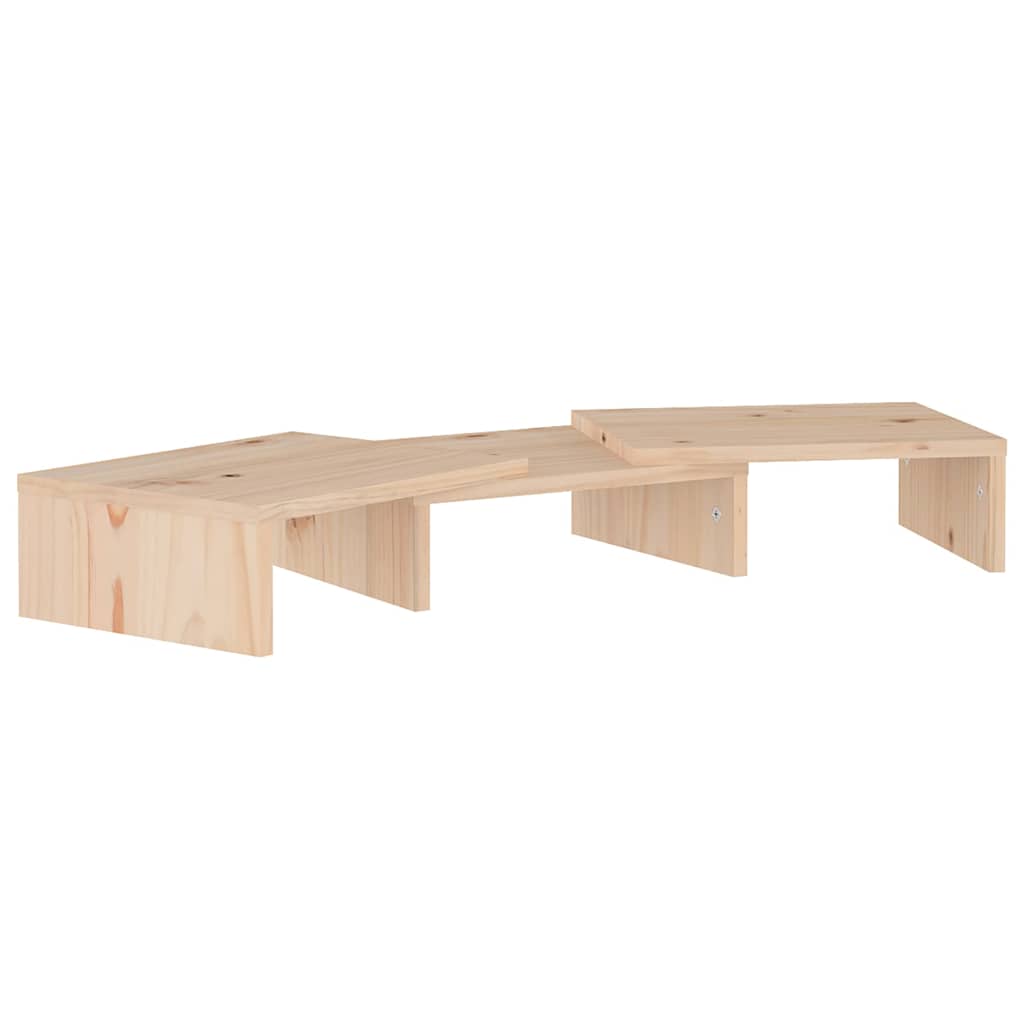 Vidaxl monitorstandaard 60x24x10,5 cm massief grenenhout