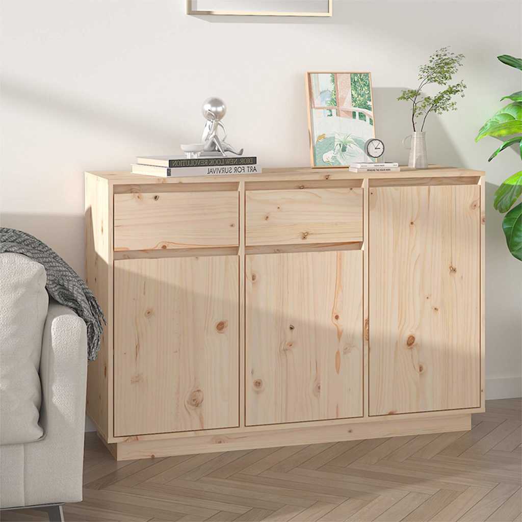 Vidaxl dressoir 110x34x75 cm massief grenenhout