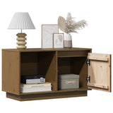 Vidaxl tv-meubel 74x35x44 cm massief grenenhout honingbruin