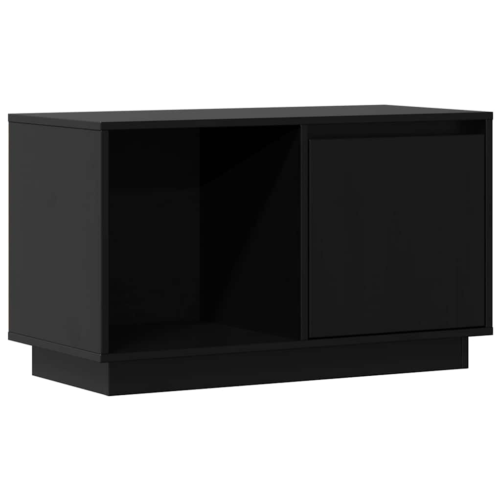 Vidaxl tv-meubel 74x35x44 cm massief grenenhout zwart