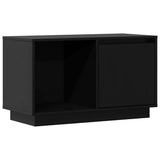 Vidaxl tv-meubel 74x35x44 cm massief grenenhout zwart