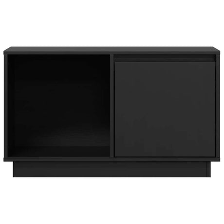Vidaxl tv-meubel 74x35x44 cm massief grenenhout zwart