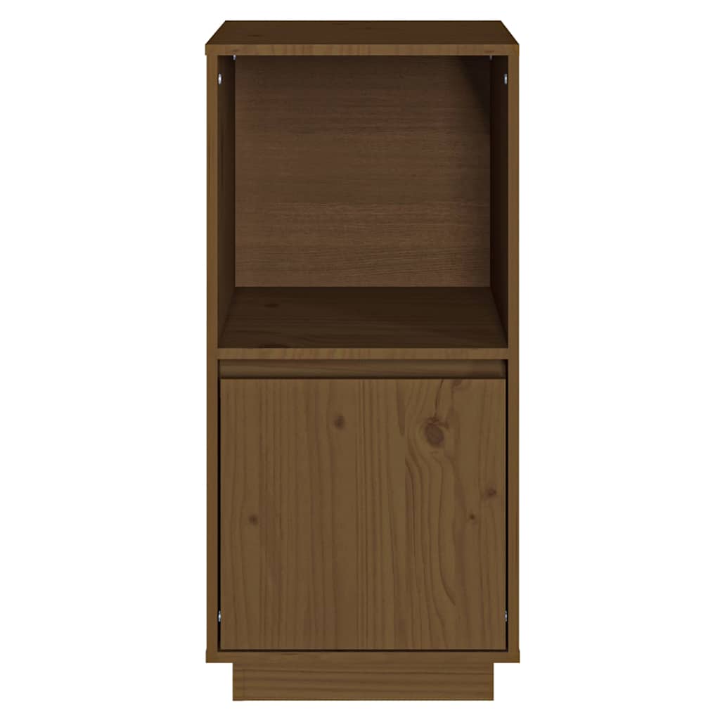 Vidaxl dressoir 38x35x80 cm massief grenenhout honingbruin