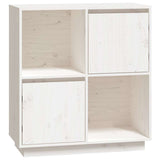 Vidaxl dressoir 74x35x80 cm massief grenenhout wit