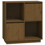 Vidaxl dressoir 74x35x80 cm massief grenenhout honingbruin