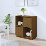 Vidaxl dressoir 74x35x80 cm massief grenenhout honingbruin