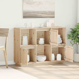 Vidaxl dressoir 110,5x35x80 cm massief grenenhout