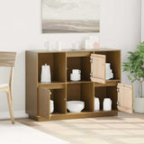 Vidaxl dressoir 110,5x35x80 cm massief grenenhout honingbruin